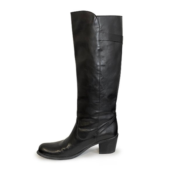 9.5 / 10 Charles David Leather Motorcycle Boots - Picture 3 of 6